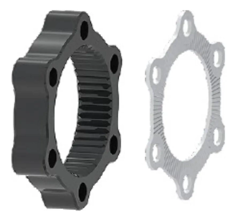 ADAPTADOR CENTERLOCK PARA ROTOR DE 6 PERNOS COMPATIBLE CON BICICLETAS - 1