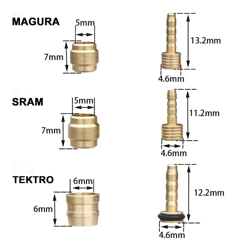 FLEXIBLE DE FRENO HIDRAULICO DE 2.5 METROS COMPATIBLE CON SISTEMAS SRAM - 2
