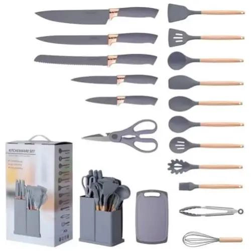 SET COMPLETO DE UTENSILIOS DE COCINA ANTIADHERENTES DE SILICONA - 1