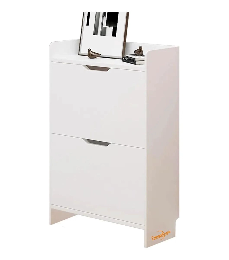 MUEBLE ORGANIZADOR PARA ZAPATOS CON 2 NIVELES Y CAJONERA INTEGRADA - 1