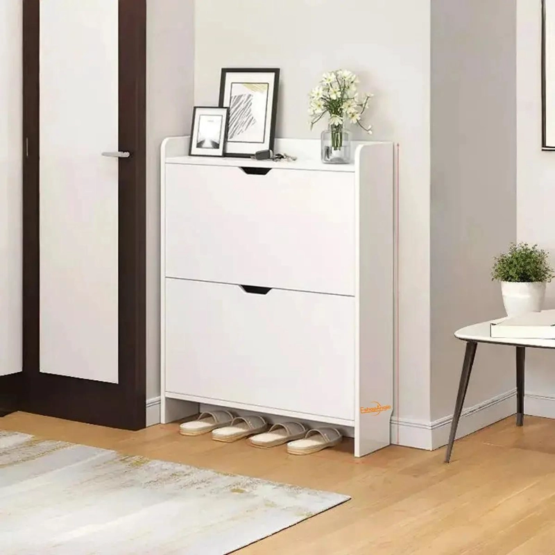 MUEBLE ORGANIZADOR PARA ZAPATOS CON 2 NIVELES Y CAJONERA INTEGRADA - 3