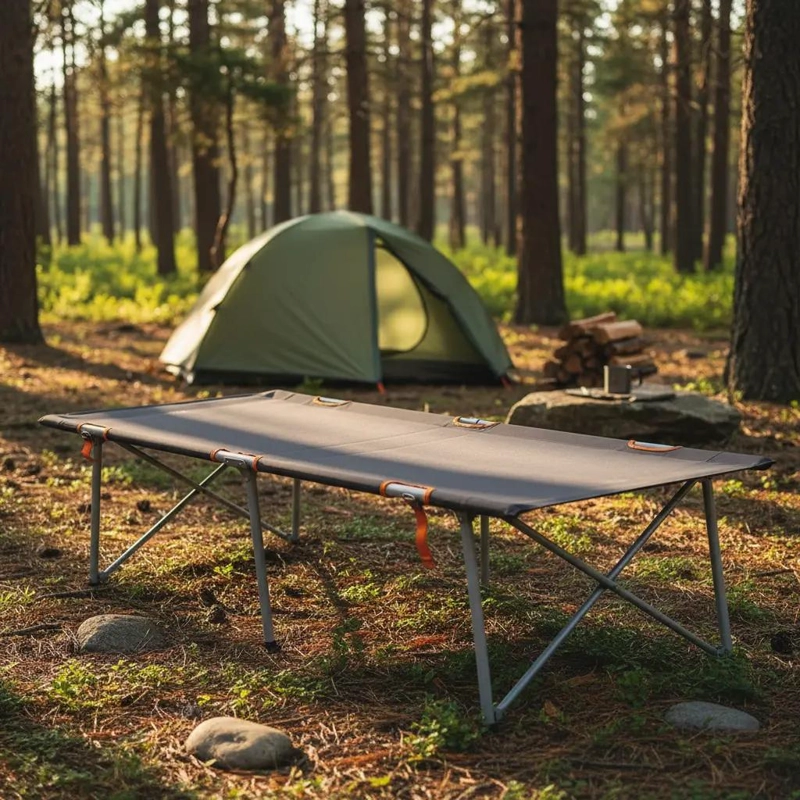 CATRE PARA CAMPING PLEGABLE RESISTENTE Y PORTATIL PARA EXTERIORES - 1