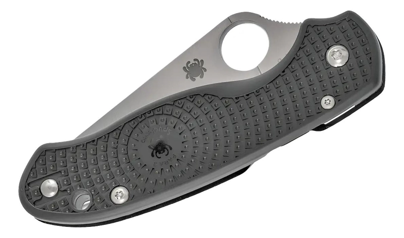 CUCHILLO PLEGABLE CON HOJA DE ACERO INOXIDABLE Y MANGO ERGONOMICO NEGRO - 3