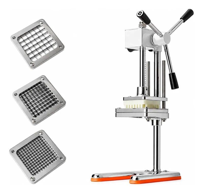 MAQUINA PARA PICAR PAPAS Y CEBOLLAS CON 3 CUCHILLAS INCLUIDAS - 4