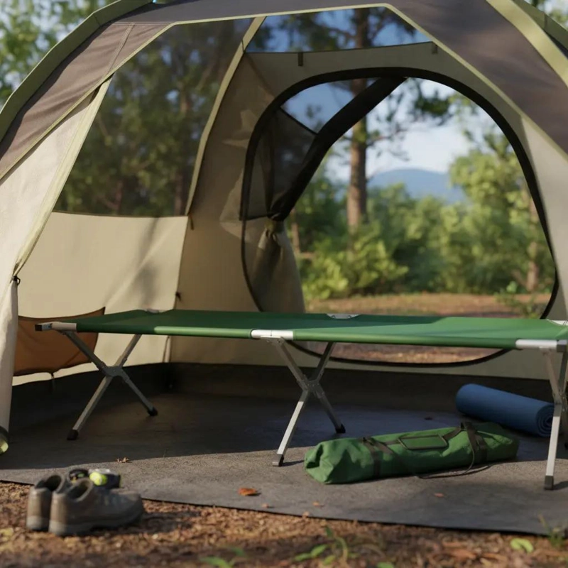 CATRE PLEGABLE PARA CAMPAÑA Y CAMPING CON ESTRUCTURA RESISTENTE Y DISEÑO COMODO - 1
