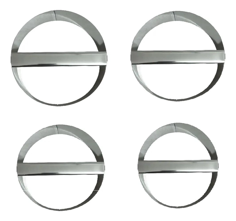 SET DE 4 CORTADORES DE GALLETAS PARA REPOSTERIA CON DIFERENTES DIAMETROS - 1