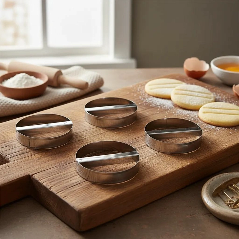 SET DE 4 CORTADORES DE GALLETAS PARA REPOSTERIA CON DIFERENTES DIAMETROS - 4