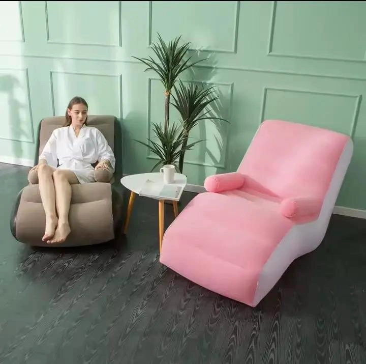 SOFA CAMA INFLABLE PLEGABLE Y RECLINABLE PARA INTERIORES COMODO Y PRACTICO - 2