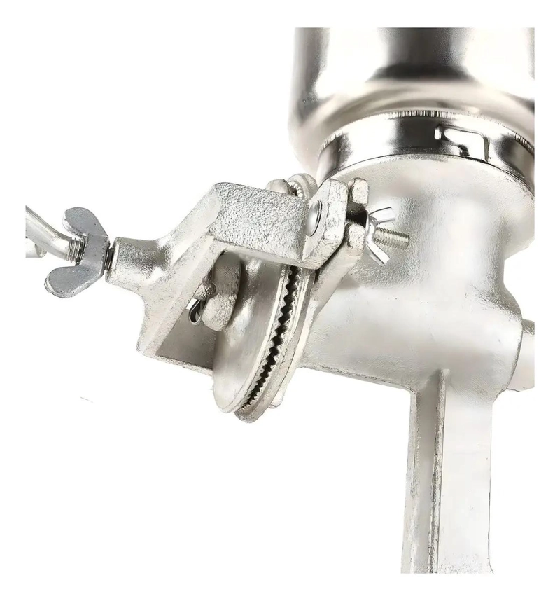 MOLINO MANUAL METALICO CON TOLVA ALTA PARA MOLER GRANOS - 5
