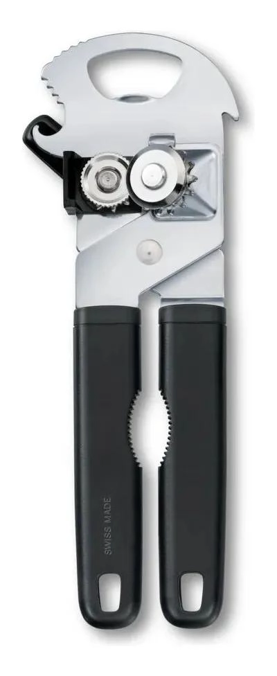 ABRELATAS MULTIUSOS CON DISEÑO ERGONOMICO Y ACABADO NEGRO - 2