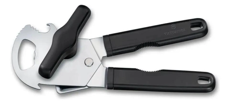 ABRELATAS MULTIUSOS CON DISEÑO ERGONOMICO Y ACABADO NEGRO - 4