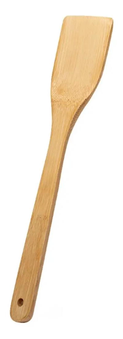 SET DE 12 CUCHARONES Y ESPATULAS DE MADERA DE BAMBU DE 30 CM - 2