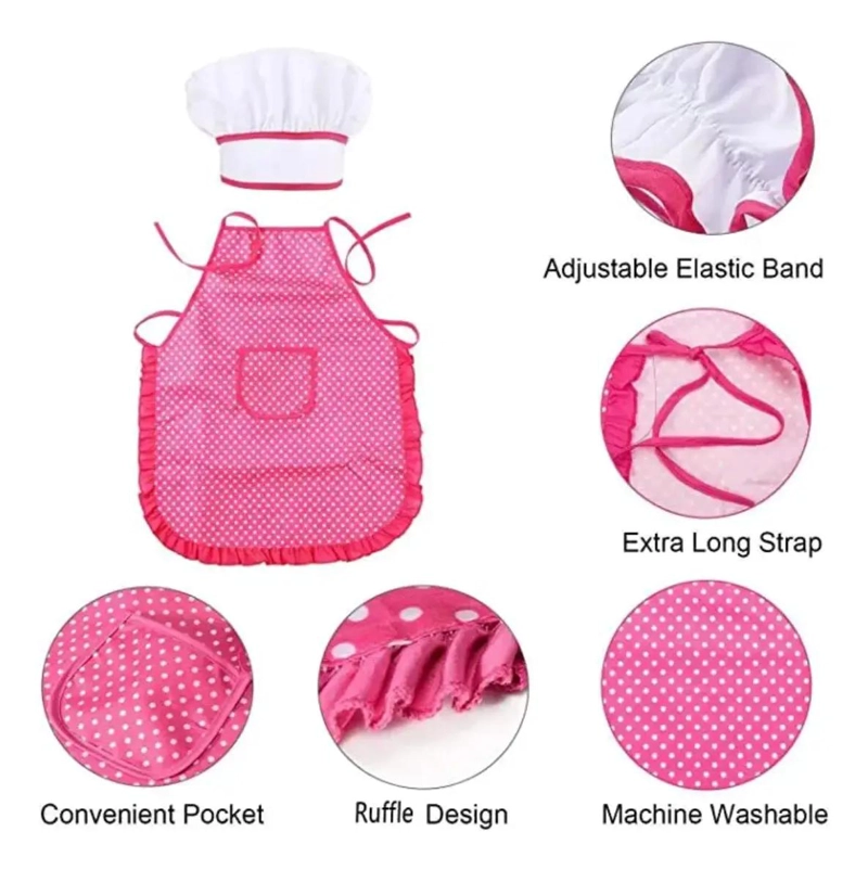 KIT INFANTIL PARA REPOSTERIA CON DELANTAL Y UTENSILIOS BASICOS - 3