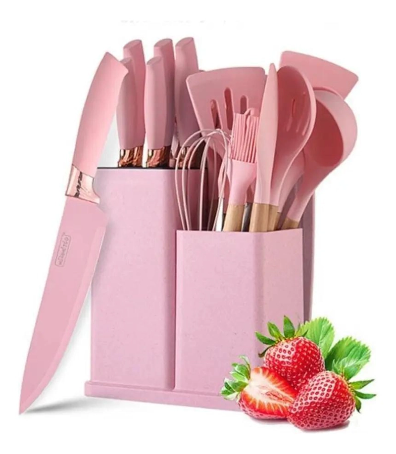 JUEGO DE 18 UTENSILIOS DE COCINA EN SILICONA RESISTENTES Y VERSATILES - 1