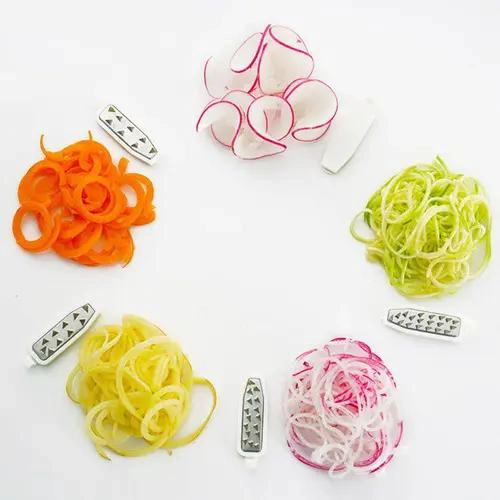 CORTADOR DE VERDURAS EN ESPIRAL CON 4 TIPOS DE CORTE DIFERENTES - 4