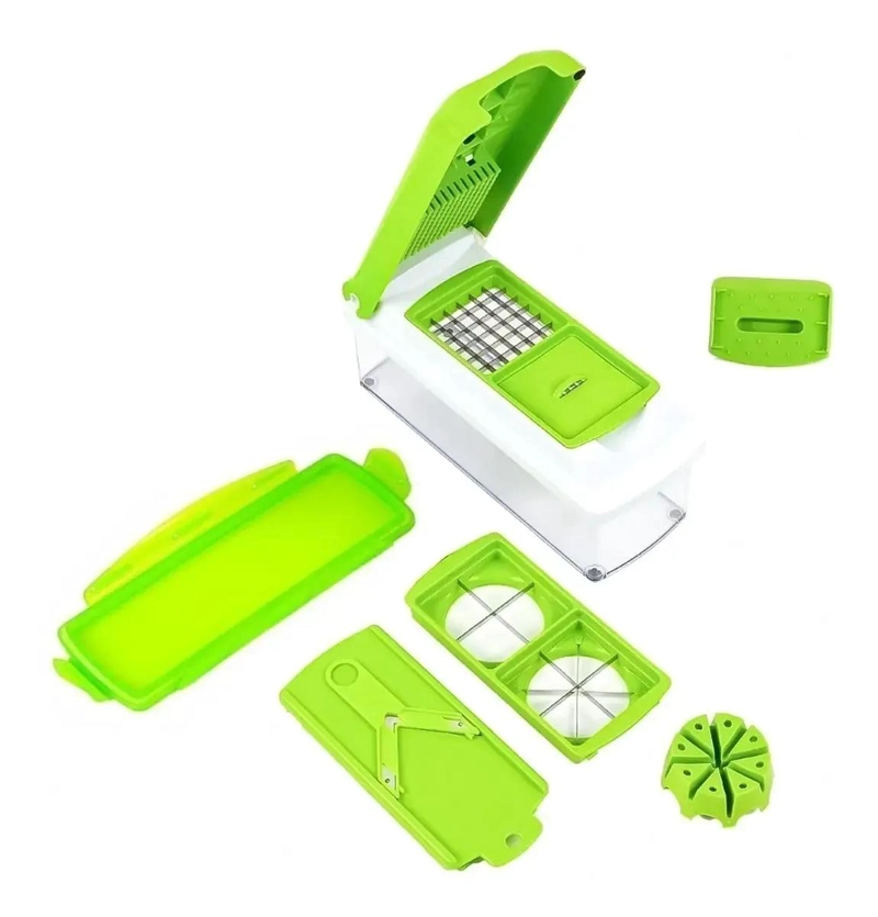 PICADOR Y CORTADOR MULTIUSO PARA VERDURAS Y FRUTAS CON ACCESORIOS - 1