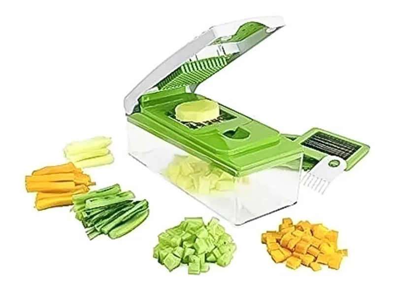 PICADOR Y CORTADOR MULTIUSO PARA VERDURAS Y FRUTAS CON ACCESORIOS - 3