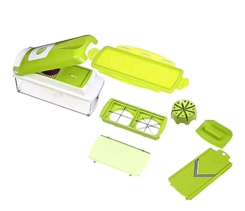 PICADOR Y CORTADOR MULTIUSO PARA VERDURAS Y FRUTAS CON ACCESORIOS - 4
