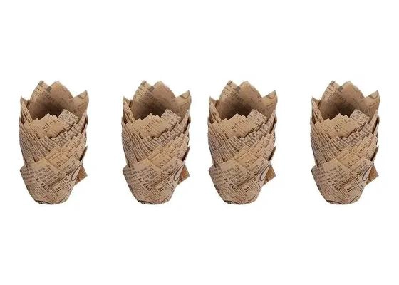 100 TULIPAS DE PAPEL PARA MUFFINS Y CUPCAKES EN COLOR BLANCO - 5