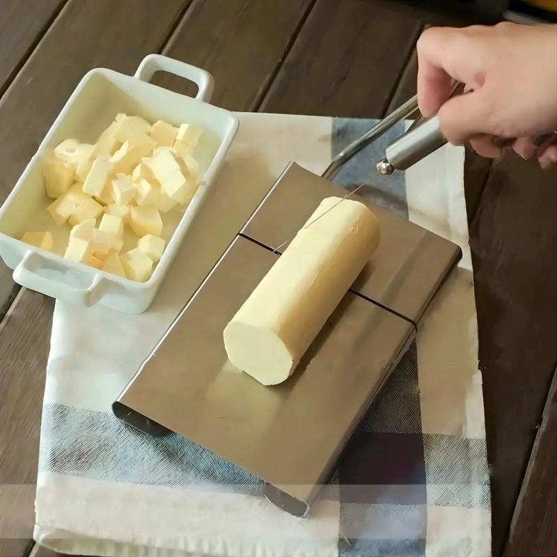 TABLA CORTADORA AJUSTABLE PARA QUESO CON ACERO INOXIDABLE Y CORTE MULTIGROSOR - 3