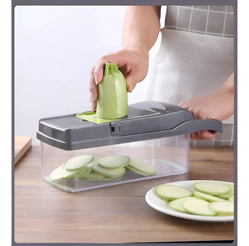 PROCESADOR MULTIFUNCIONAL PARA PICAR, CORTAR Y RALLAR FRUTAS Y VEGETALES - 4
