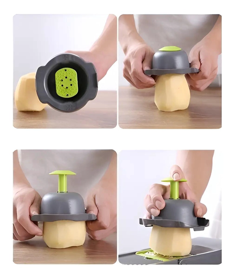 PROCESADOR MULTIFUNCIONAL PARA PICAR, CORTAR Y RALLAR FRUTAS Y VEGETALES - 5