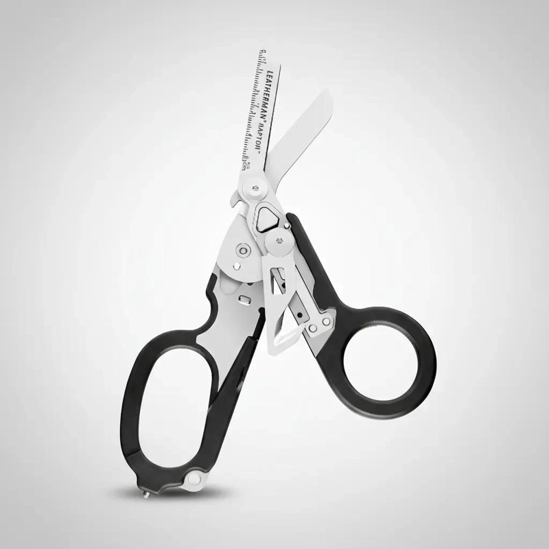 TIJERAS DE RESCATE DE ACERO INOXIDABLE CON MANGO NEGRO - 1