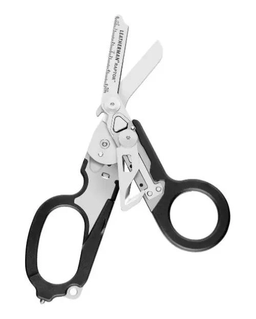 TIJERAS DE RESCATE DE ACERO INOXIDABLE CON MANGO NEGRO - 2