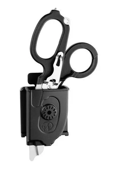 TIJERAS DE RESCATE DE ACERO INOXIDABLE CON MANGO NEGRO - 3