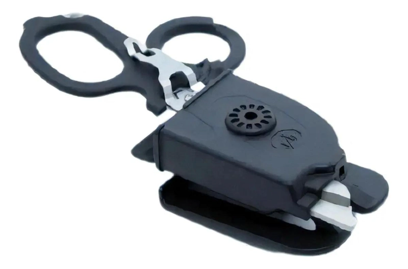 TIJERAS DE RESCATE DE ACERO INOXIDABLE CON MANGO NEGRO - 4