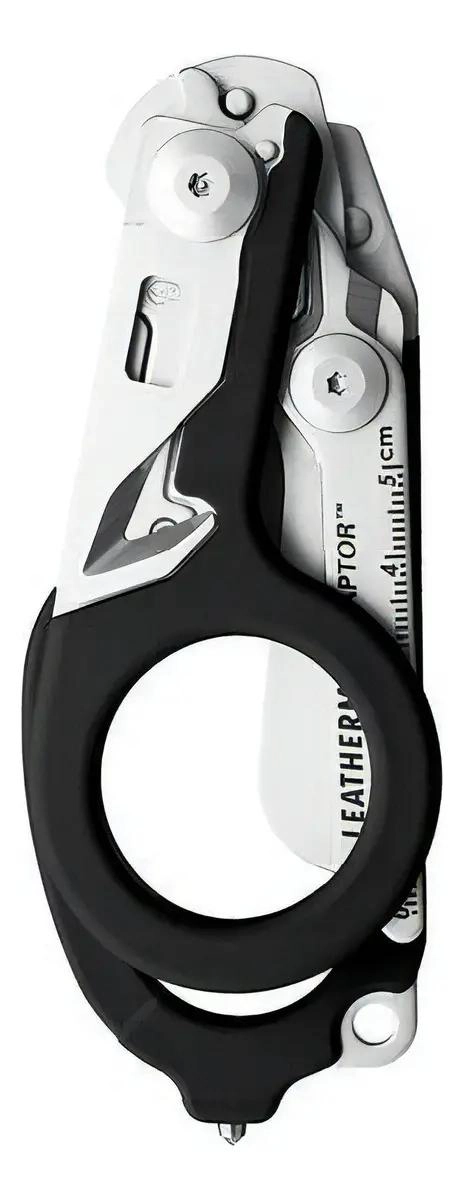 TIJERAS DE RESCATE DE ACERO INOXIDABLE CON MANGO NEGRO - 5