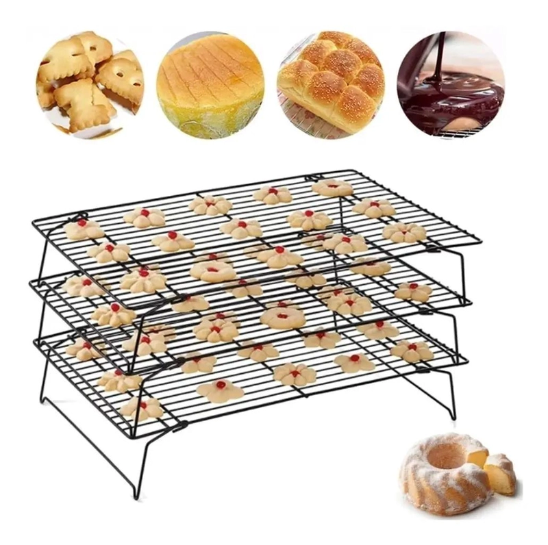REJILLA PARA ENFRIAMIENTO TRIPLE APILABLE PARA REPOSTERIA - 1