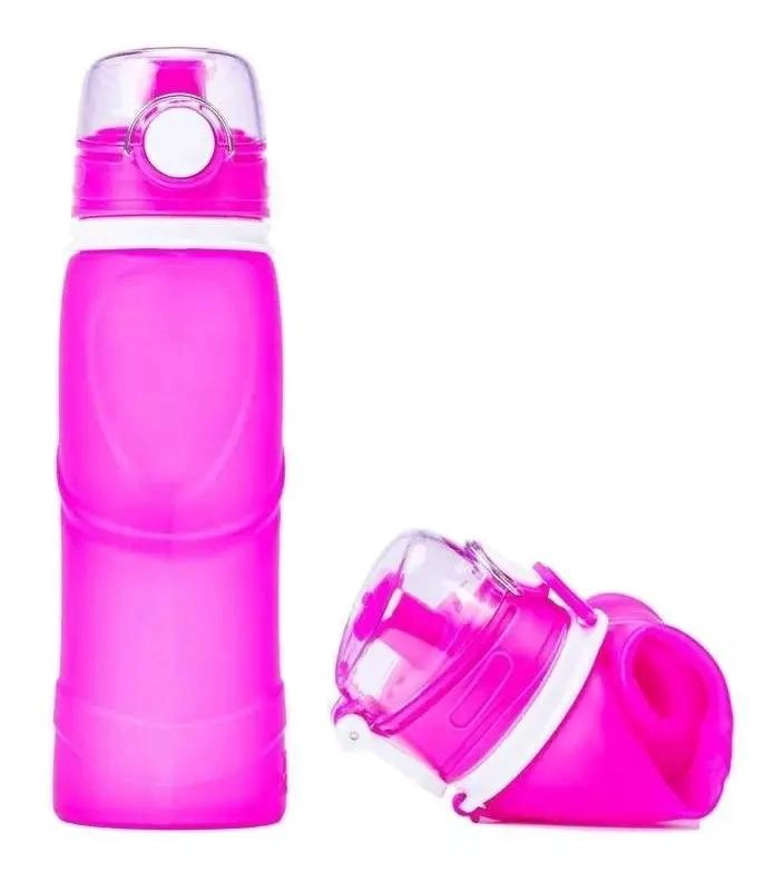 BOTELLA TERMO PLEGABLE DE SILICONA PARA TREKKING Y SENDERISMO 750ML - 1