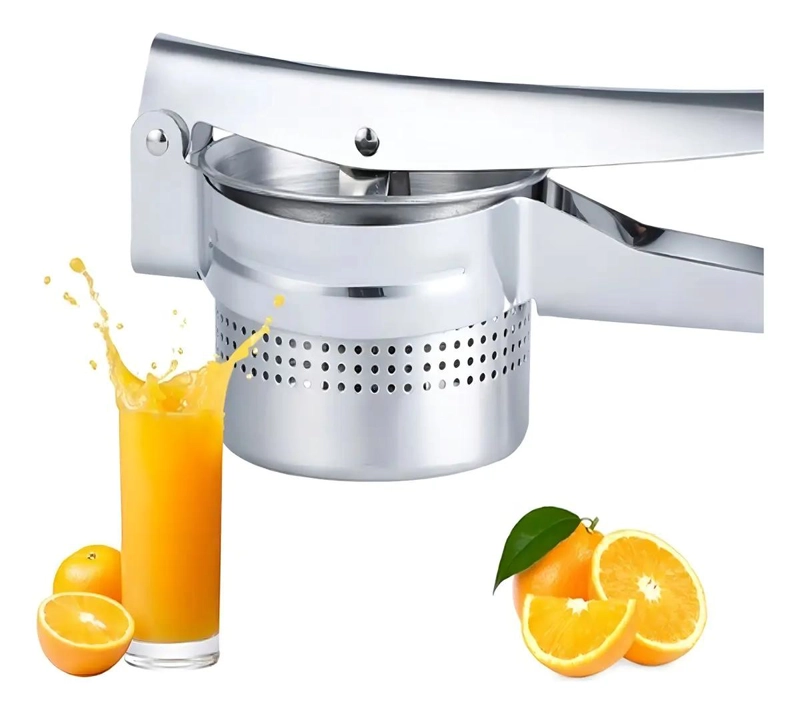 PRENSA PARA PAPAS DE ACERO INOXIDABLE CON MANGO ERGONOMICO - 5