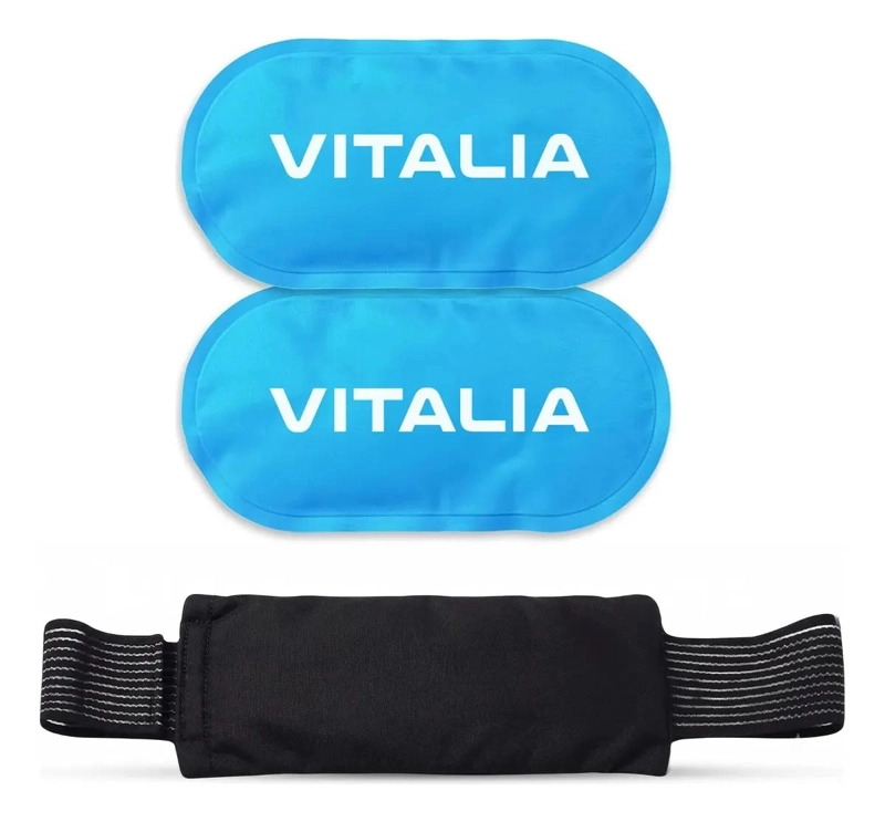 COMPRESA DE GEL PARA FRIO Y CALOR CON FUNDA Y VELCRO PACK DE 2 UNIDADES - 1
