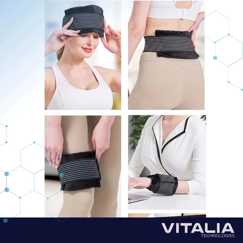 COMPRESA DE GEL PARA FRIO Y CALOR CON FUNDA Y VELCRO PACK DE 2 UNIDADES - 4