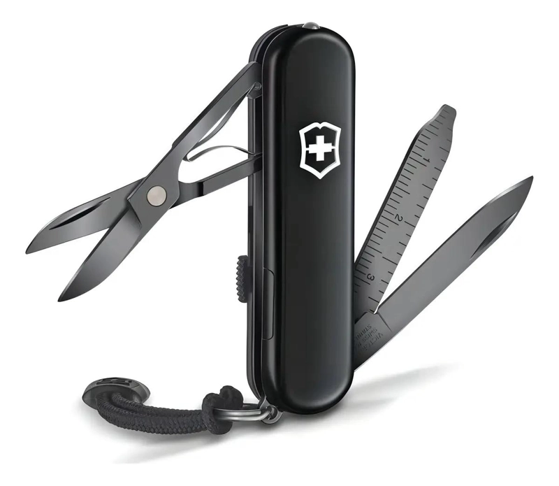 NAVAJA MULTIFUNCIONAL LIGERA COLOR NEGRO CON DISEÑO COMPACTO - 2