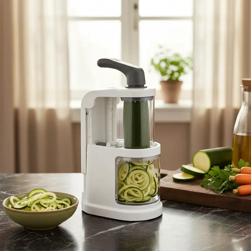 CORTADOR ESPIRALIZADOR MANUAL PARA VERDURAS CON 4 FUNCIONES - 2