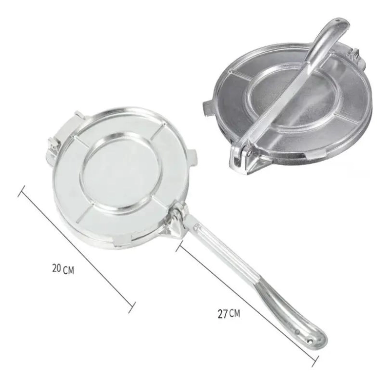 PRENSA PARA TORTILLAS DE 8 PULGADAS EN ACERO INOXIDABLE RESISTENTE - 3