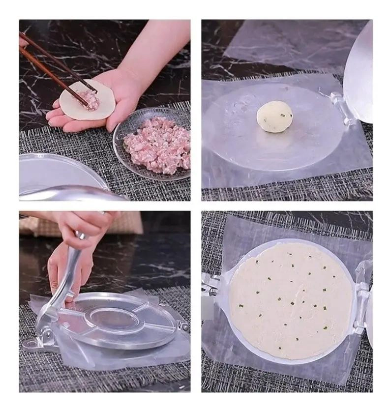 PRENSA PARA TORTILLAS DE 8 PULGADAS EN ACERO INOXIDABLE RESISTENTE - 4