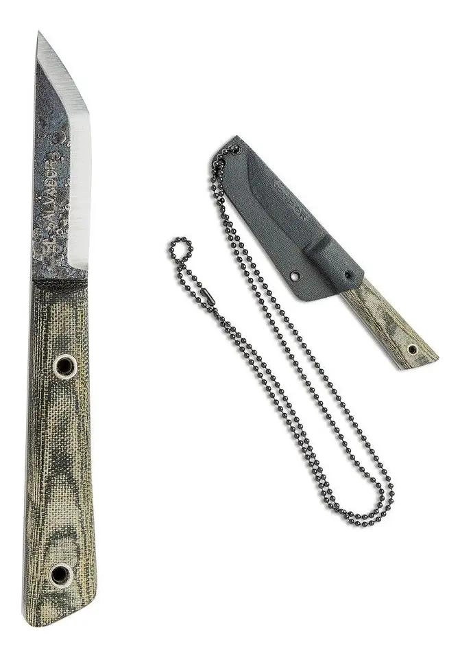CUCHILLO COMPACTO DE CUELLO CON FUNDA DE KYDEX PARA USO TACTICO - 1