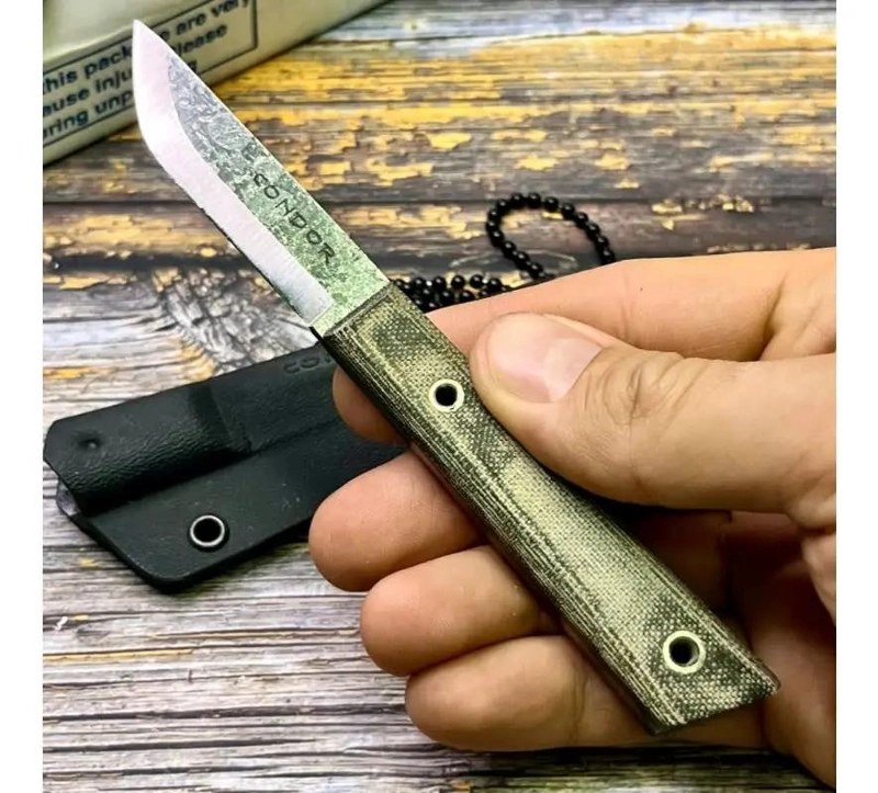 CUCHILLO COMPACTO DE CUELLO CON FUNDA DE KYDEX PARA USO TACTICO - 2