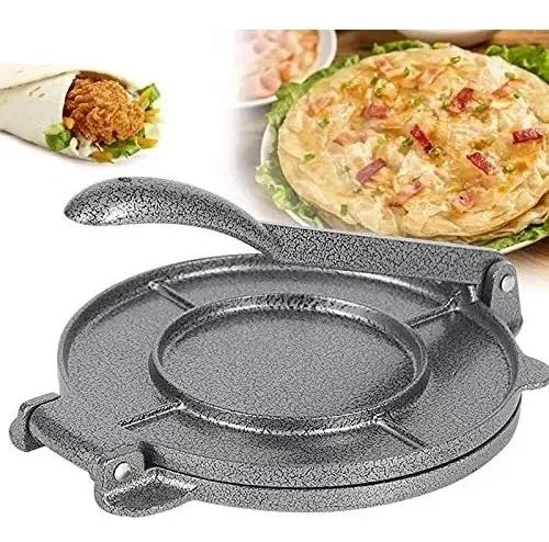 PRENSA CIRCULAR DE ALUMINIO DE 20 CM PARA TORTILLAS Y AREPAS - 3