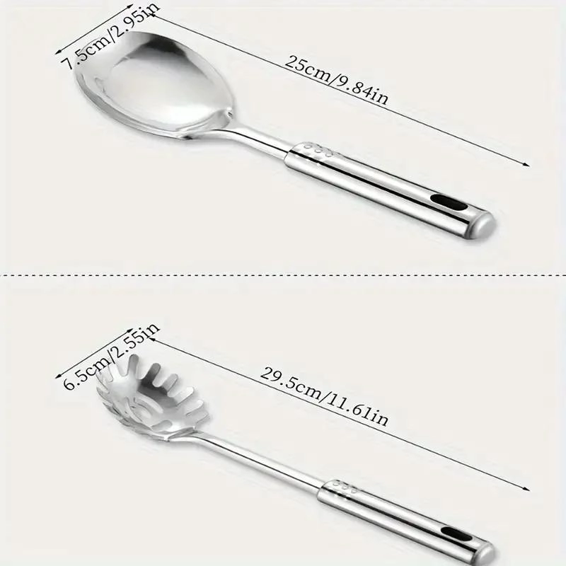 SET DE 7 UTENSILIOS DE COCINA CON CUCHARAS Y ESPATULA PARA PREPARAR ALIMENTOS - 5