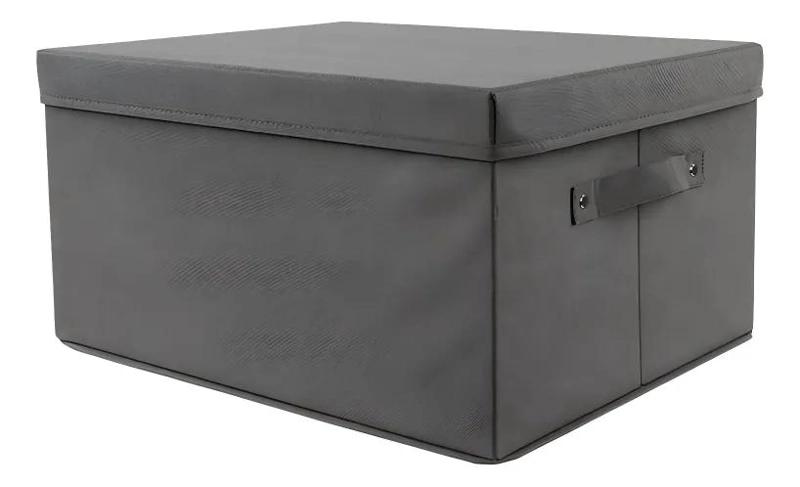 CAJA ORGANIZADORA PLEGABLE DE TELA TNT CON TAPA 50X40X29 CM - 1