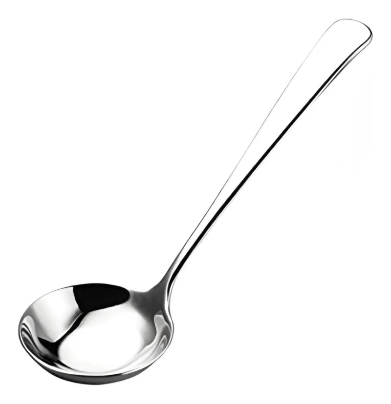 CUCHARON PARA SOPA DE ACERO INOXIDABLE DE 28.6 CM - 1