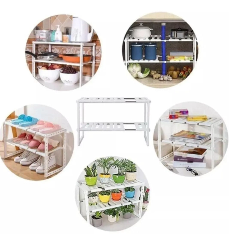 SET DE 2 ORGANIZADORES PARA ESTANTE DE COCINA PARA OLLAS Y UTENSILIOS - 1