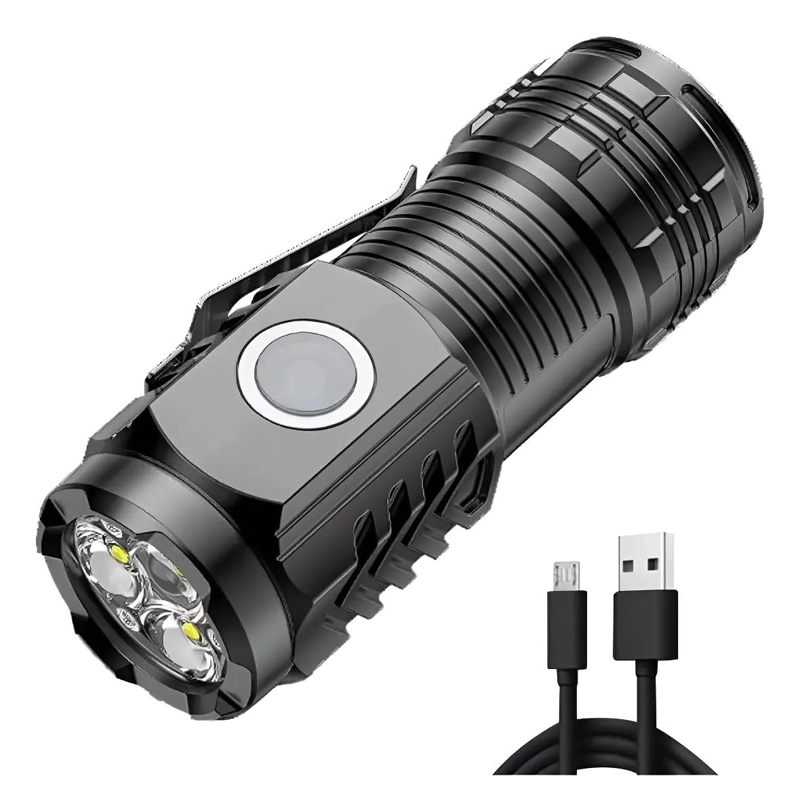 LINTERNA RECARGABLE USB CON IMAN Y ALTA POTENCIA LUMINICA - 1