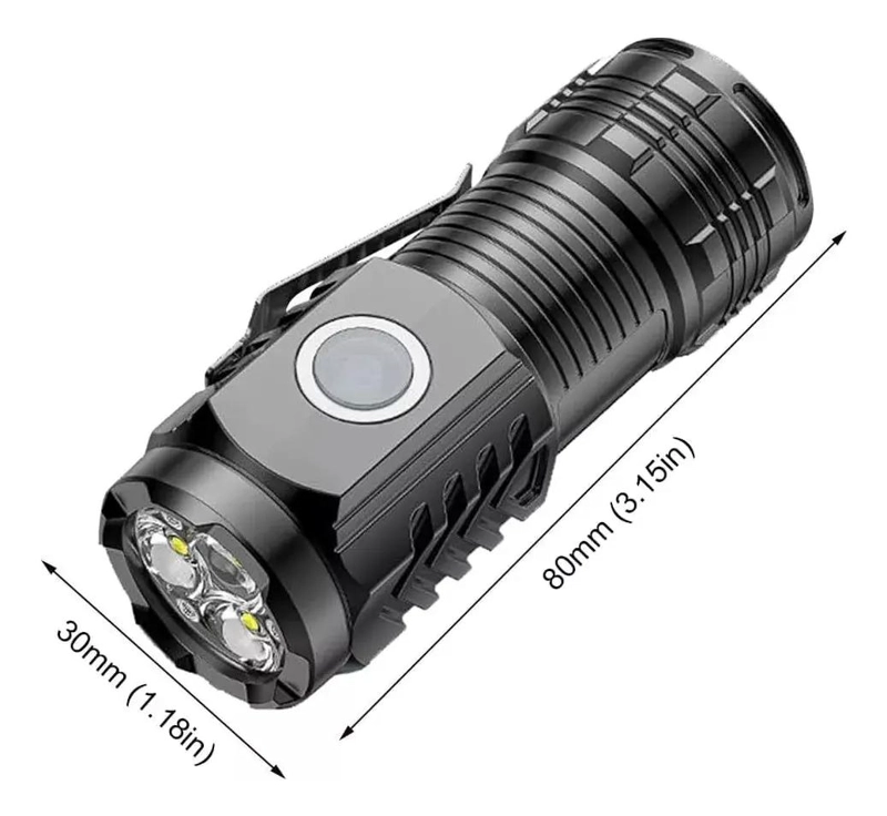 LINTERNA RECARGABLE USB CON IMAN Y ALTA POTENCIA LUMINICA - 2