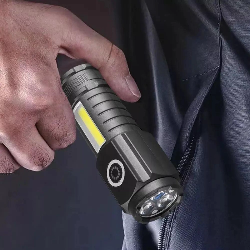 LINTERNA RECARGABLE USB CON IMAN Y ALTA POTENCIA LUMINICA - 3